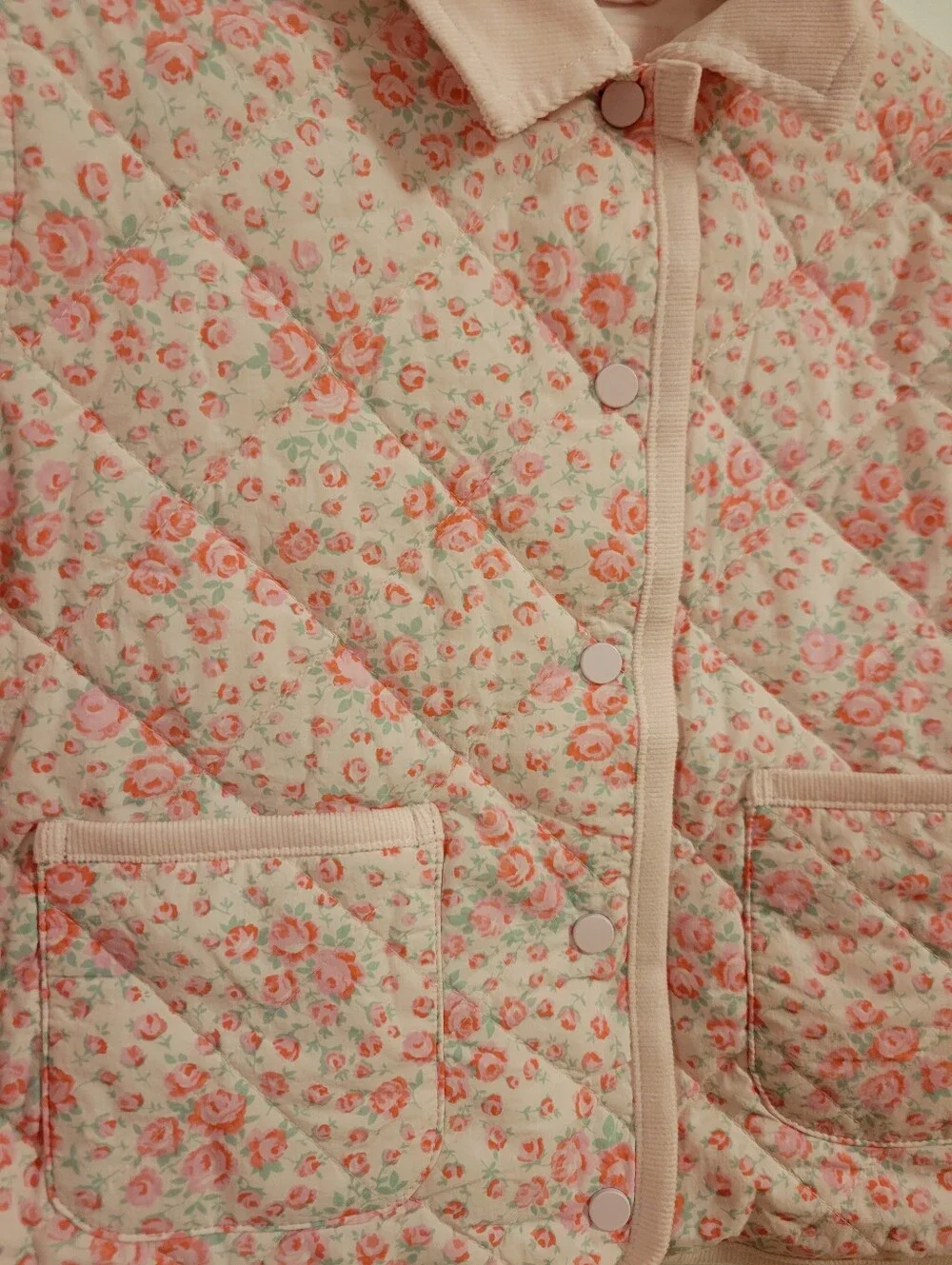 NWT LoveShackFancy x Target Charlotte Roseheart Quilted Barn Jacket - Pink- M